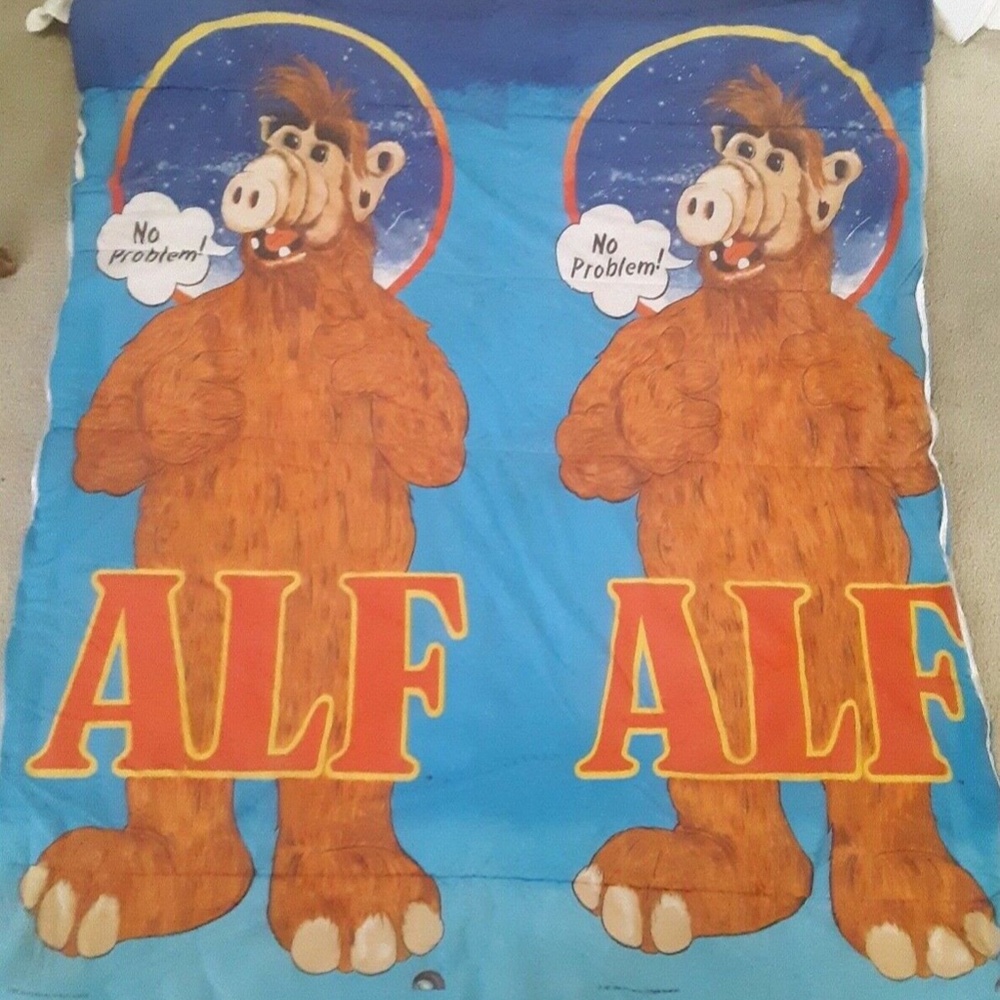 Vintage 1987 ALF Toddler Kids Sleeping Bag AS IS